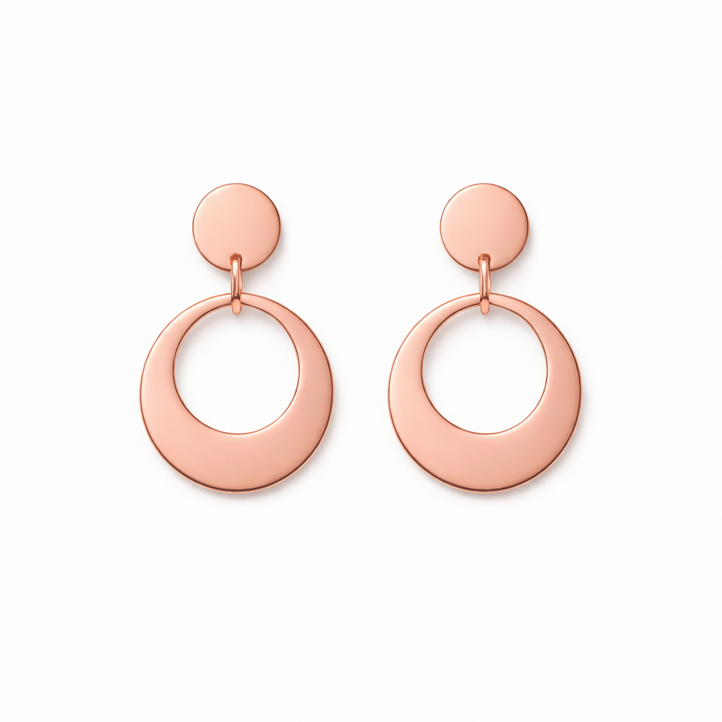 Cassette Loop Gold Earrings