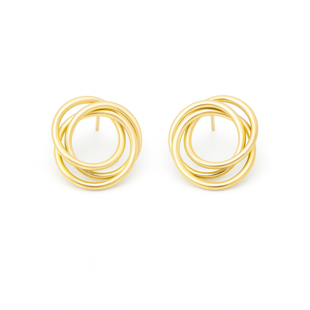 Loopwave Gold Earrings